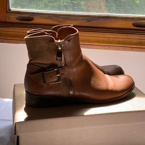 High-quality leather booties